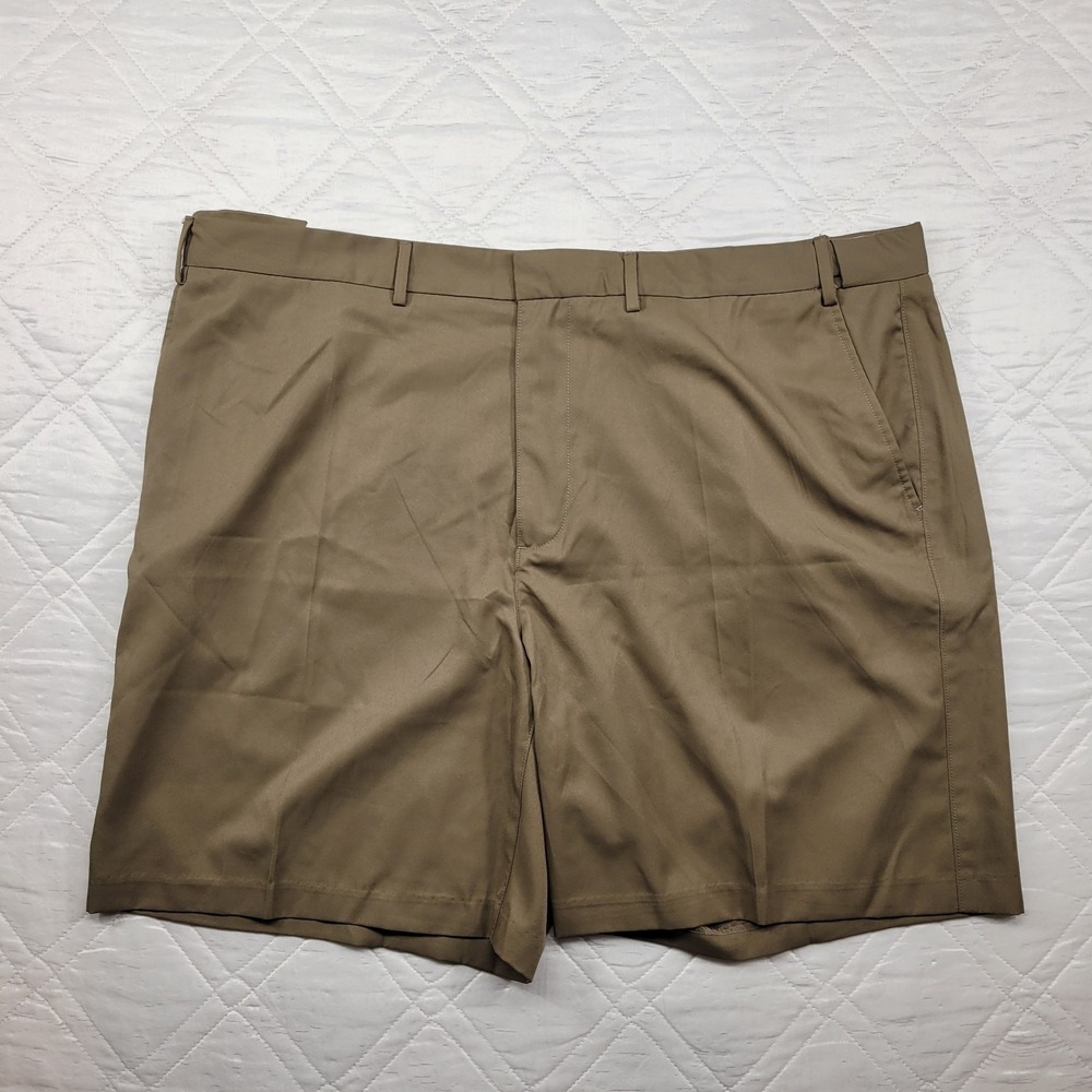 John Blair Adjust-A-Band Olive Green flat front shorts size 44
